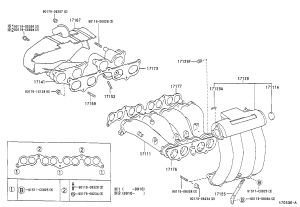 Upper Intake Manifold 17109-75030 for Toyota 4RUNNER