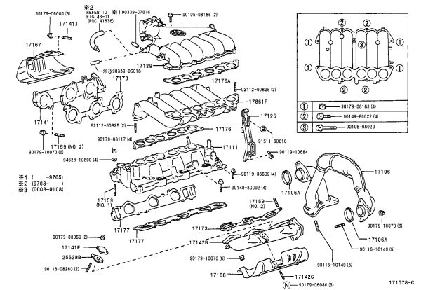 Exhaust Manifold Bolts 90116-06028 for Toyota 4RUNNER