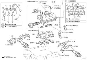 Intake Manifold Gasket 17178-31020 for Toyota Crown