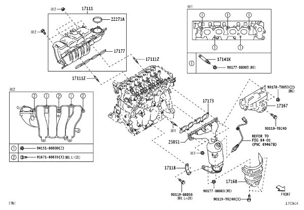 Exhaust Manifold Bracket 17118-0Y011 for Toyota Vios