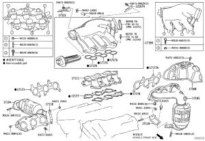 Three-way catalytic converter (Right) 17140-31410 for Toyota Highlander