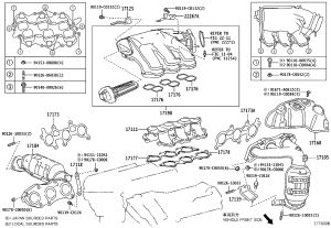 Three-way catalytic converter (Right) 17140-31660 for Toyota Highlander