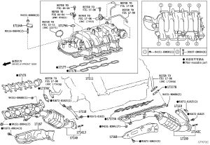 Exhaust Manifold (Left) 17150-38020 for Lexus LX450D