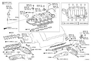 Exhaust Manifold Right 17140-38070 for Lexus GX400