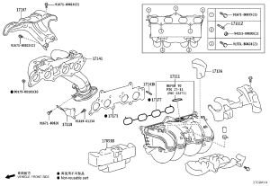 Exhaust Manifold (Right) 17141-75160 for Toyota Land Cruiser Prado