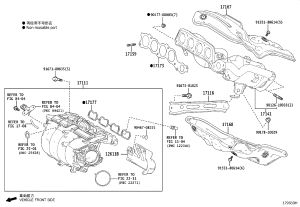 Exhaust Manifold Heat Shield 17168-36010 for Toyota Alphard