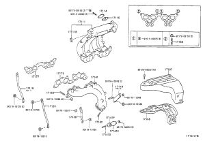 Intake Manifold Gasket 17177-20020 for Toyota Alphard