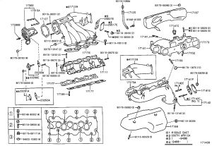 Intake Manifold Gasket 17176-62030 for Toyota Alphard