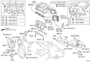 Intake Manifold Upper 17190-31280 for Toyota Highlander