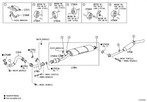 Exhaust Pipe (Middle) 17404-31200 for Toyota ALPHARD