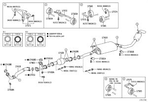 Exhaust Pipe (Rear) 17430-31760 for Lexus RX