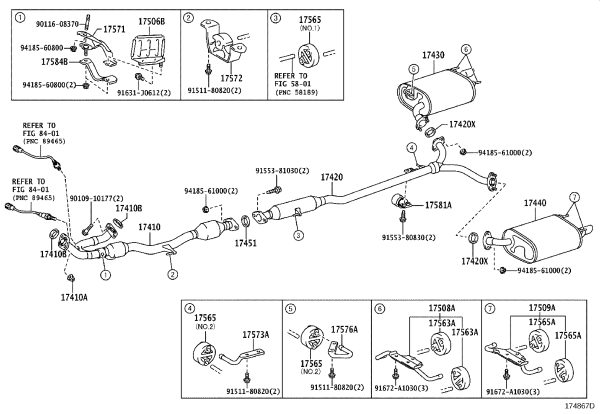 Exhaust Pipe Bracket 17571-31180 for Toyota Camry