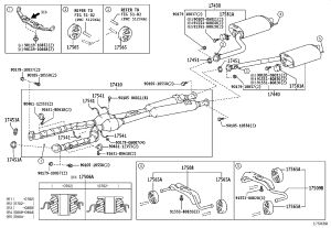 Exhaust Pipe (Front) 17410-38221 for Lexus LS460