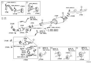 Exhaust Pipe Rear 17430-30041 for Toyota FJ CRUISER