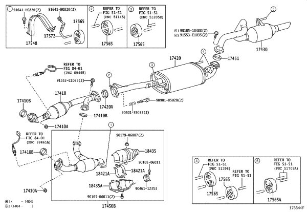 Exhaust Pipe Rear 17430-38630 for Toyota Land Cruiser Prado