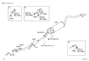 Exhaust Pipe Joint Gasket 17451-21030 for Toyota AVANZA