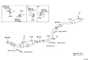 Exhaust pipe joint gasket 17451-28032 for Toyota Corolla