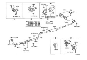 Exhaust Pipe Bracket 17455-74080 for Toyota Camry