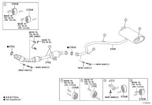 Exhaust Pipe Hanger 17565-22040 for Toyota 4RUNNER