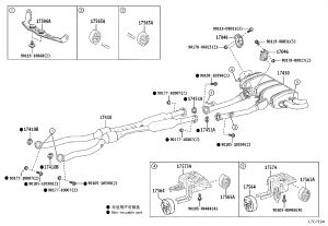 Rear Exhaust Lug 17565-31050 for Toyota 4RUNNER