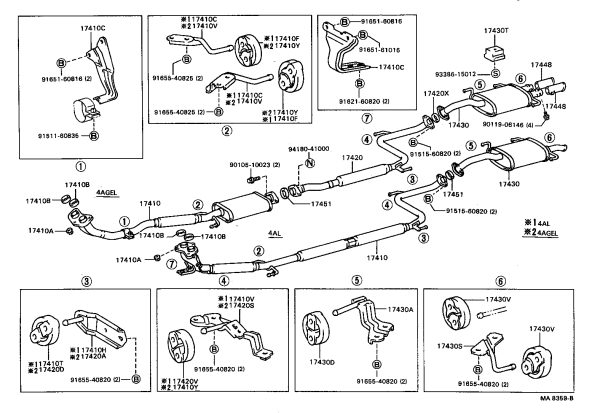 Exhaust Rubber Hanger 17565-63020 for Toyota CELICA