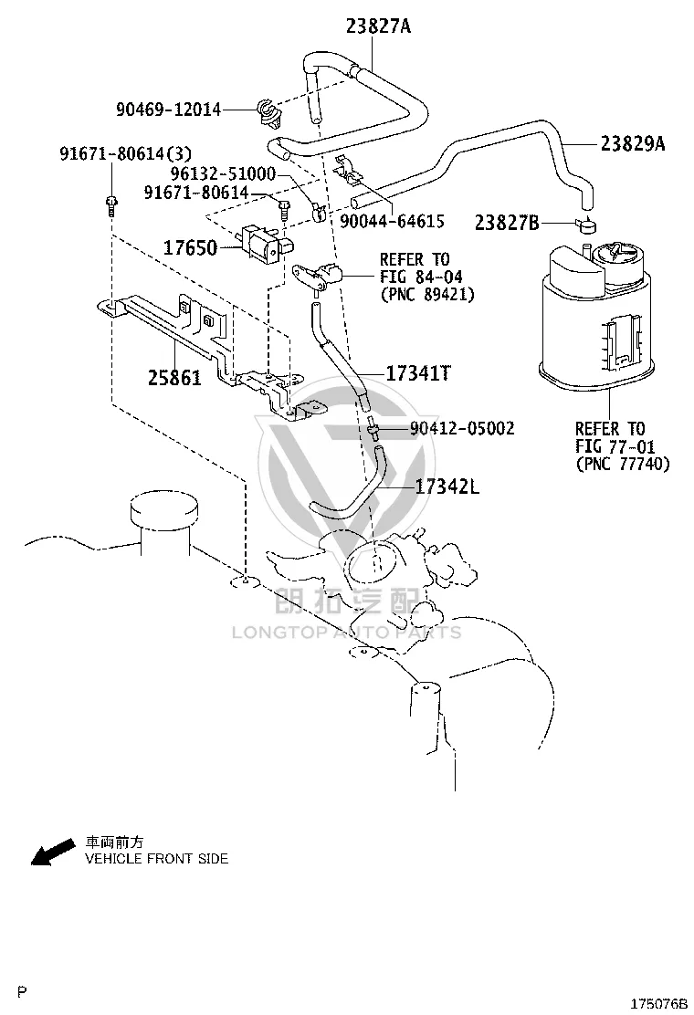 Vacuum Switch Valve 17650-97405 for Toyota Vios