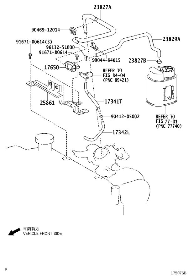 Vacuum Switch Valve 17650-97405 for Toyota Vios