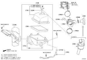 Air Cleaner Case Lower 17701-0P150 for Toyota Sienna