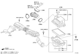 Bolt 17753-24010 for Lexus UX