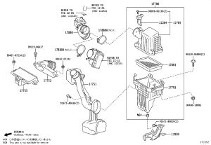 Air Cleaner Assembly 17700-24640 for Toyota Corolla