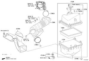 Air Filter Housing (Upper) 17705-25040 for Toyota RAV4