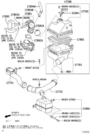 Air Cleaner Intake Pipe 17752-31090 for Toyota Alphard