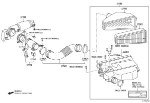 Air Filter Outlet Pipe 17882-31091 for Toyota Land Cruiser