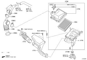 Air Filter Assembly 17700-37292 for Toyota NOAH