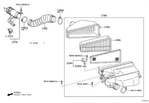 Air Filter Outlet Pipe 17730-31010 for Toyota 4RUNNER