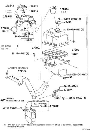 Bolt 90099-04593 for Toyota Camry