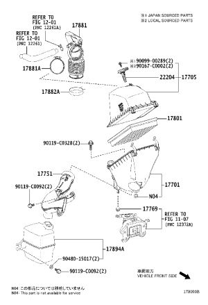 Air Cleaner Bracket 17769-0V030 for Toyota RAV4