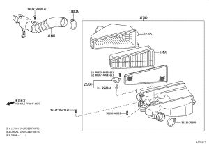 Air Filter 17801-0P100 for Toyota TACOMA