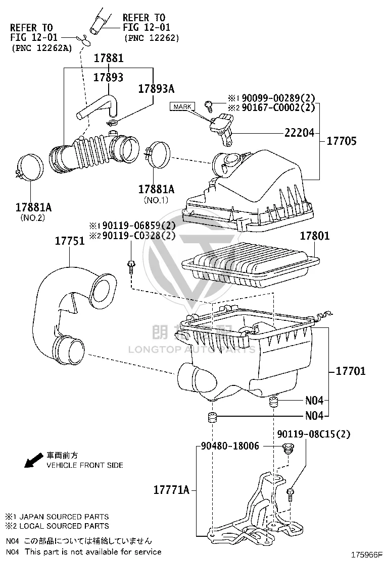 Air flow meter 22204-0T010 for Toyota ALPHARD