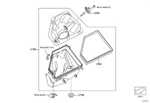 Air Filter 17801-WAA01 for Toyota Supra