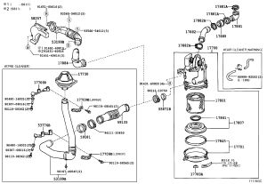 Cooling Air Intake Pipe Sub-Assembly 53207-36030 for Toyota Coaster