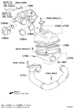 Intake Resonator 2 178940-H020 for Toyota Avensis