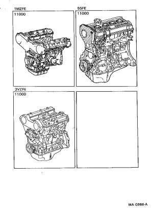 Engine Assembly 19000-20081 for Toyota Camry