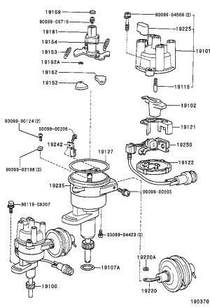 Distributor Cap 19101-66010 for Toyota Land Cruiser