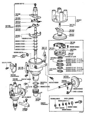 Distributor Rotor 19102-33012 for Toyota Celica