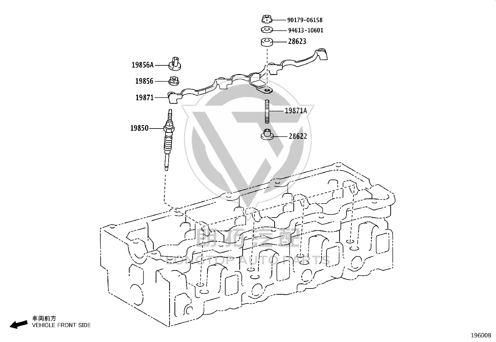 Glow Plug 19850-54140 for Toyota Dyna