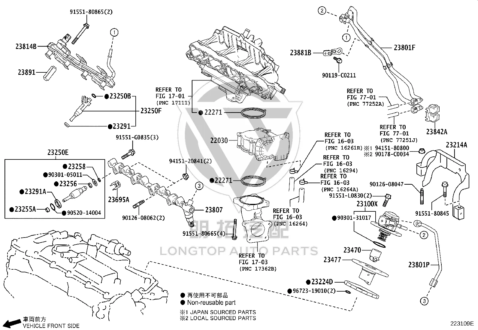 Fuel Injection Nozzle 23209-3604008 for Toyota Highlander