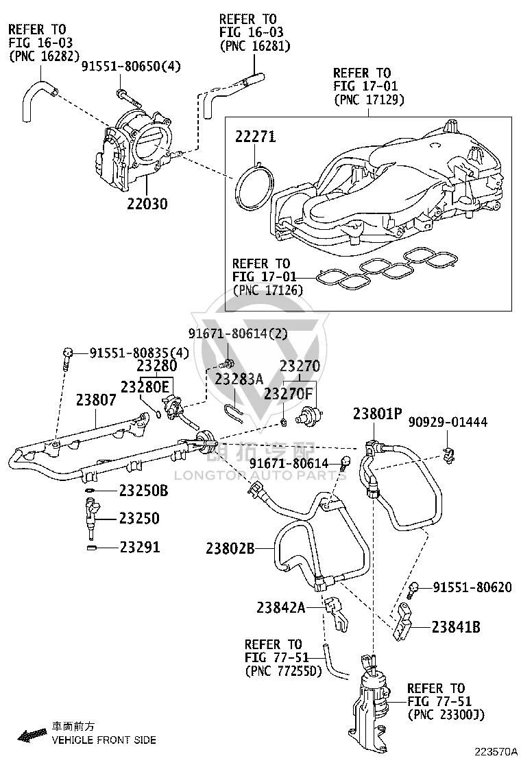 Fuel Injector 23209-39445 for Toyota 4RUNNER