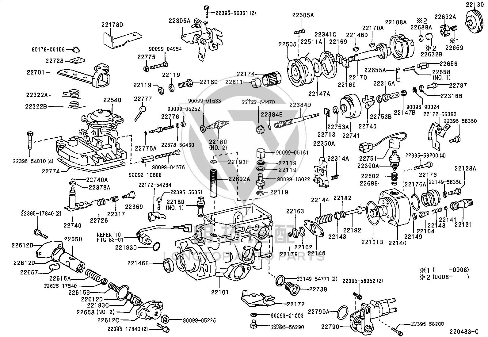 Delivery Valve Holder 22131-5C351 for Toyota Coaster