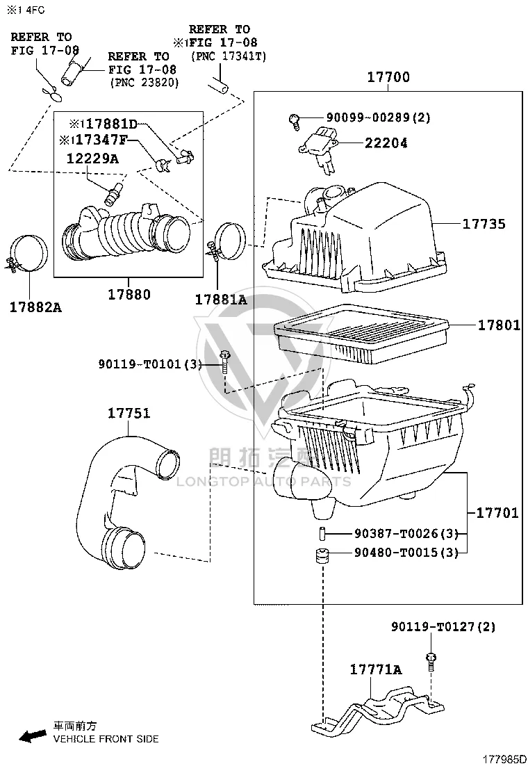 Air Flow Meter 22204-28010 for Toyota 4RUNNER